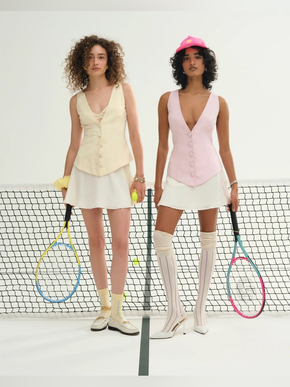 For Love & Lemons Elanah Vest Butter Yellow Gingham Lined M - Picture 2 of 11